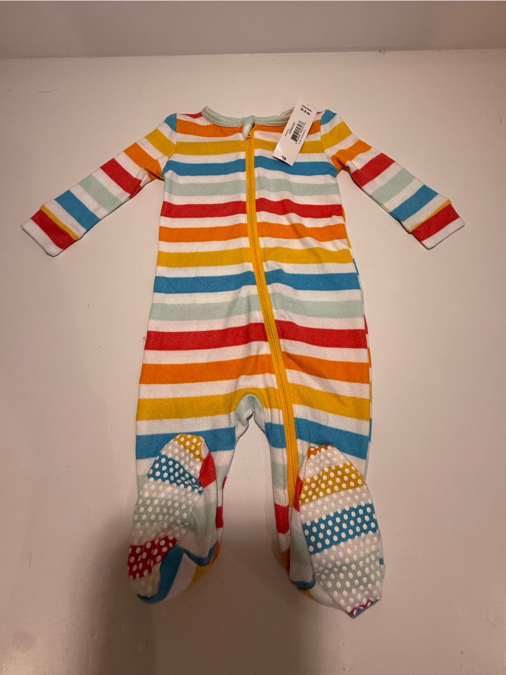 NWT Joe Fresh 0–3M rainbow stripe sleeper